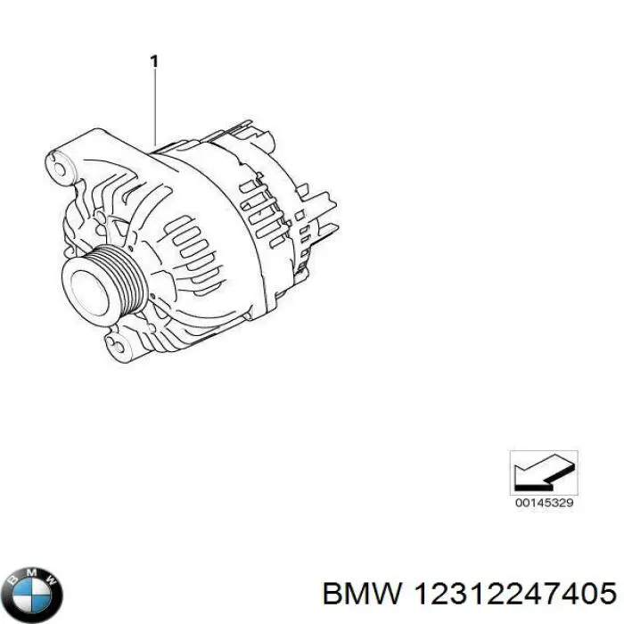 Alternador del motor BMW 12312247405 precio, desde 199,25 EUR