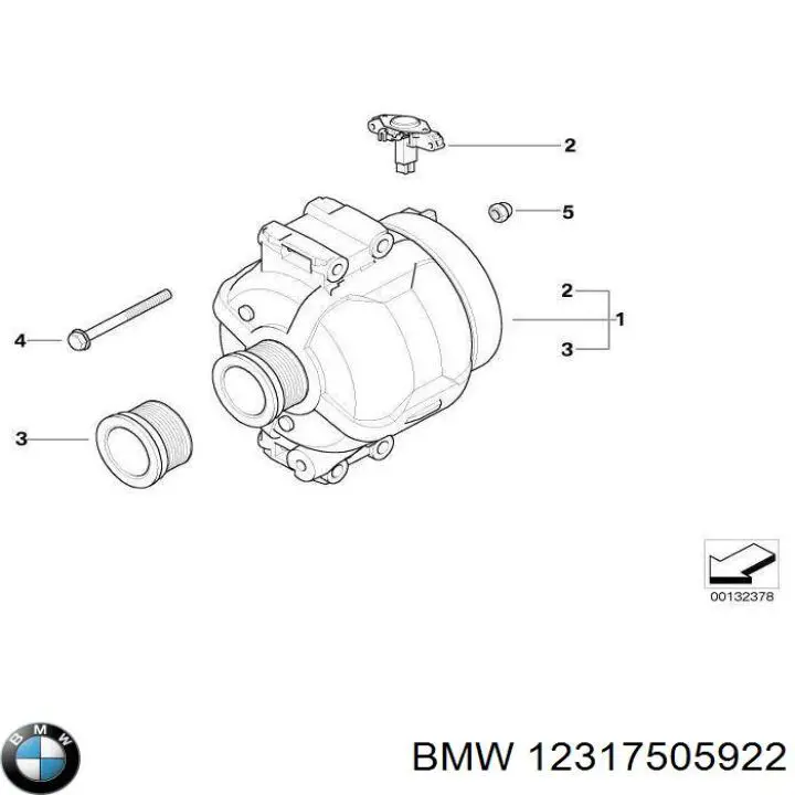 Regulador De Rele Del Generador (Rele De Carga) BMW 12317505922