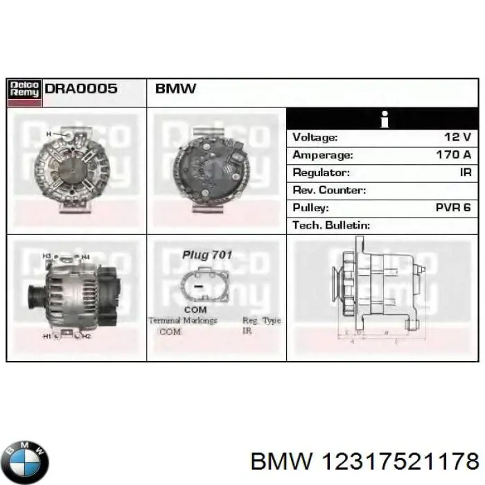 Comprar 12317521178 BMW Dynamo
