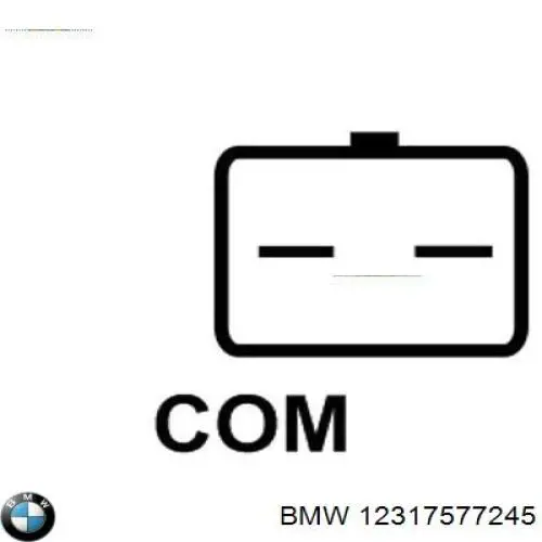 12317577245 BMW regulador del alternador