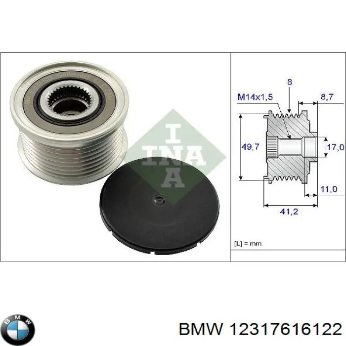 12317616122 BMW alternador