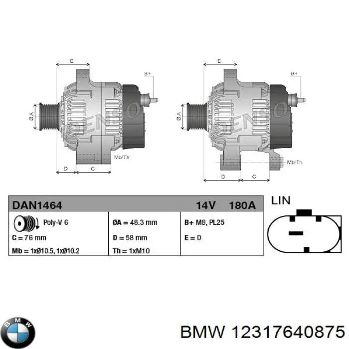 Comprar 12317640875 BMW Dynamo