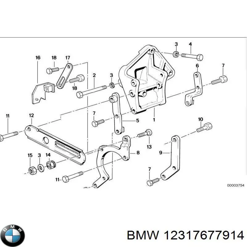 12317677914 BMW Polea tensora