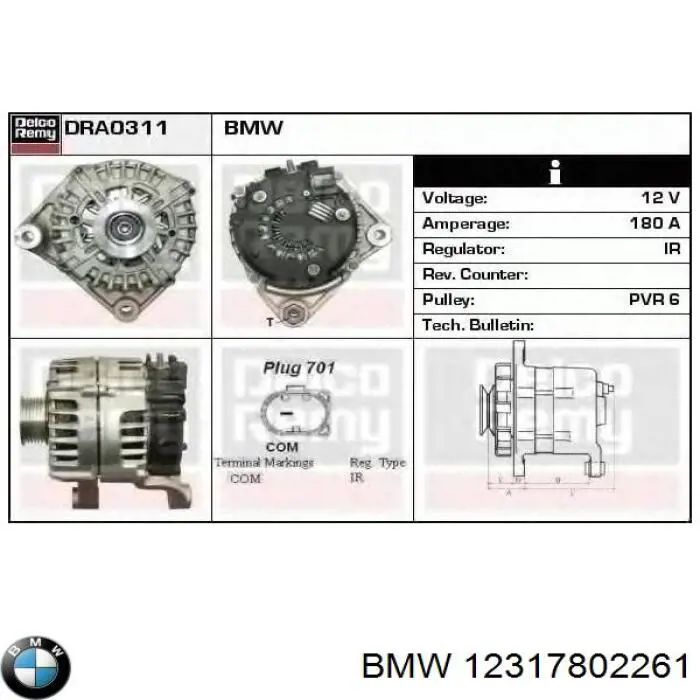 Comprar 12317802261 BMW Dynamo
