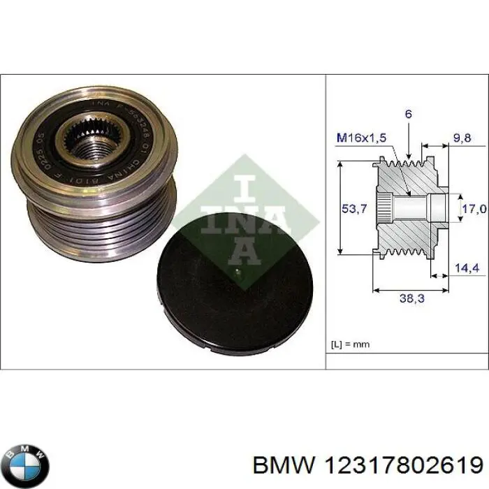 Generador BMW 12317802619
