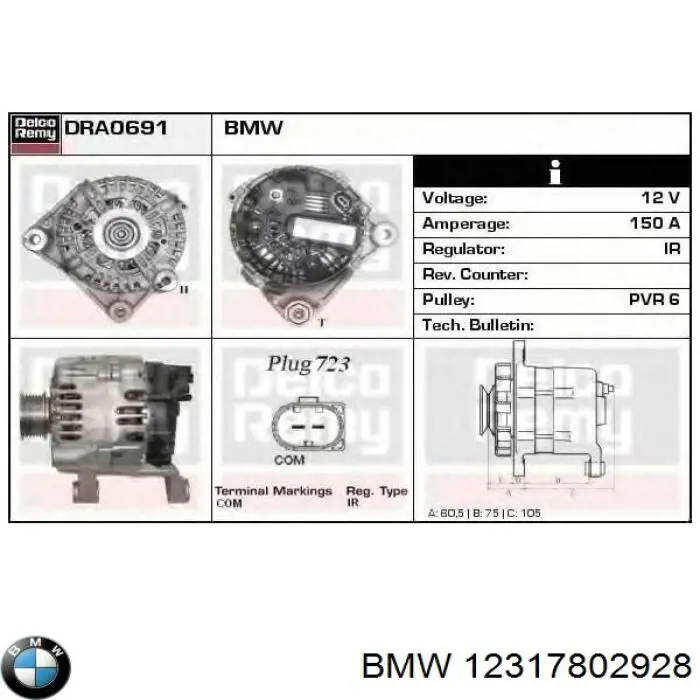 Comprar 12317802928 BMW Dynamo