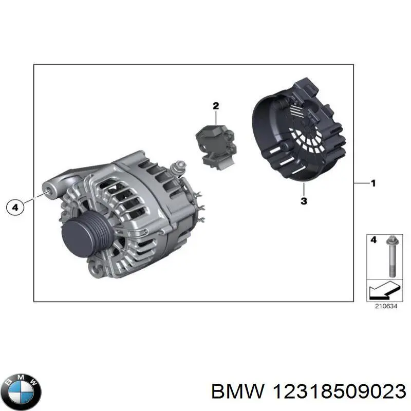 12318509023 BMW alternador