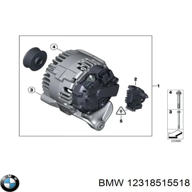 Regulador de voltaje alternador BMW 1 (F21)