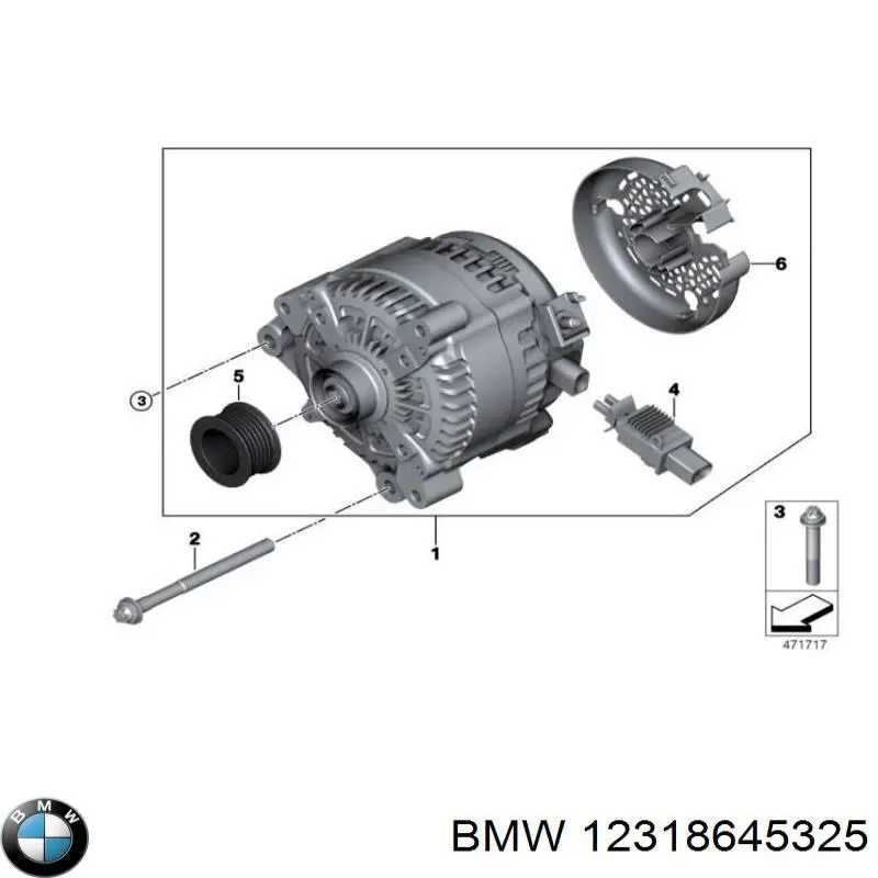 12318645325 BMW alternador