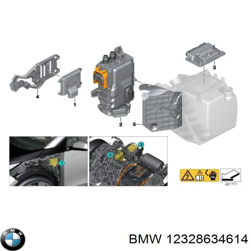 Módulo de control de carga de la batería principal (ECU) para BMW I3 (I01)
