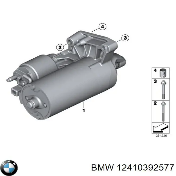Perno de montaje del motor de arranque para BMW 5 (E60)