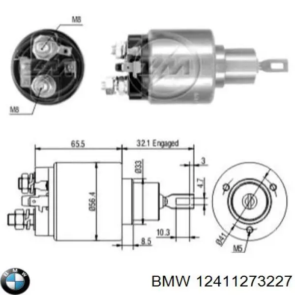 Interruptor magnético, estárter Fiat Tipo 160