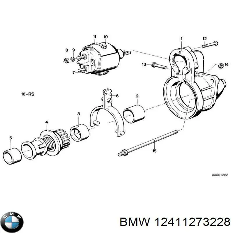 12411273228 BMW interruptor magnético, estárter
