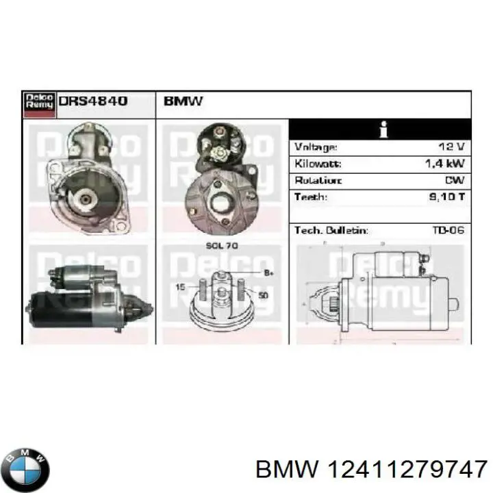 Comprar 12411726504 BMW Motores de arranque