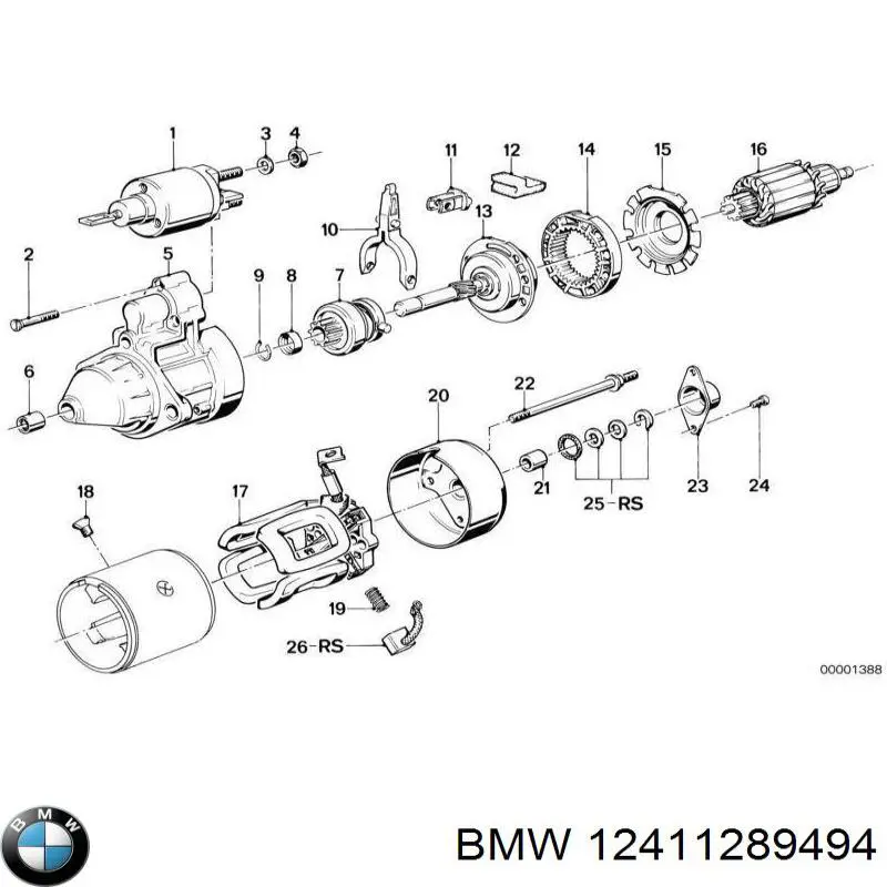 Comprar A0001526210 Mercedes Interruptor magnético de arranque