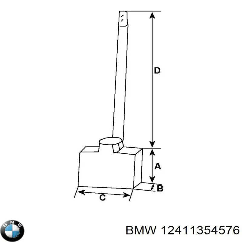 Escobilla de motor de arranque BSX121F4 Cargo