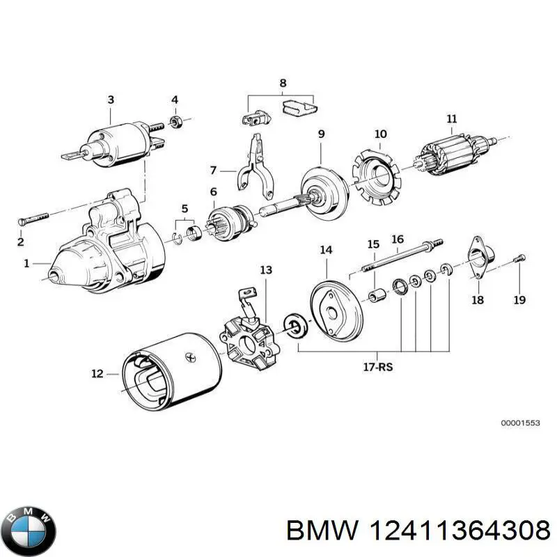 Comprar 12411364308 BMW Buje de arranque