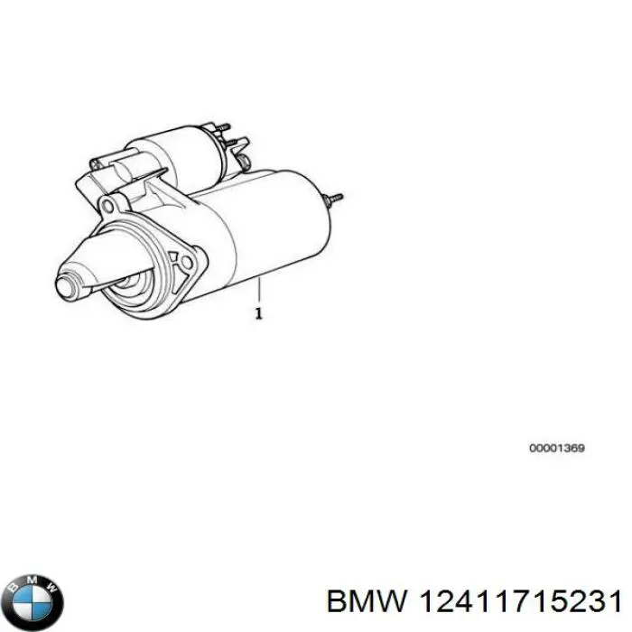 12411351233 BMW motor de arranque