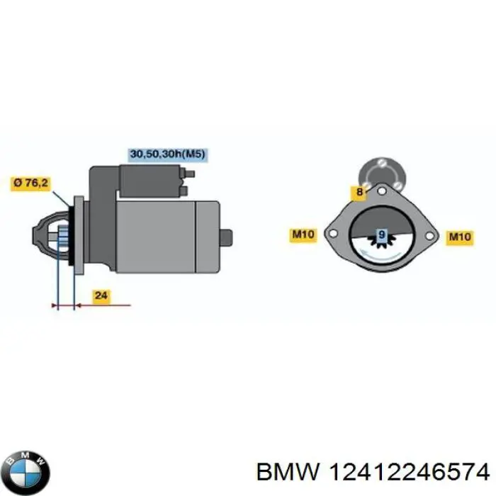 12412246574 BMW Arranque motores