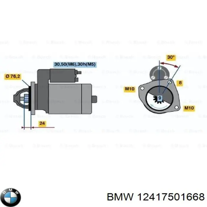 Comprar 12417501668 BMW Motores de arranque