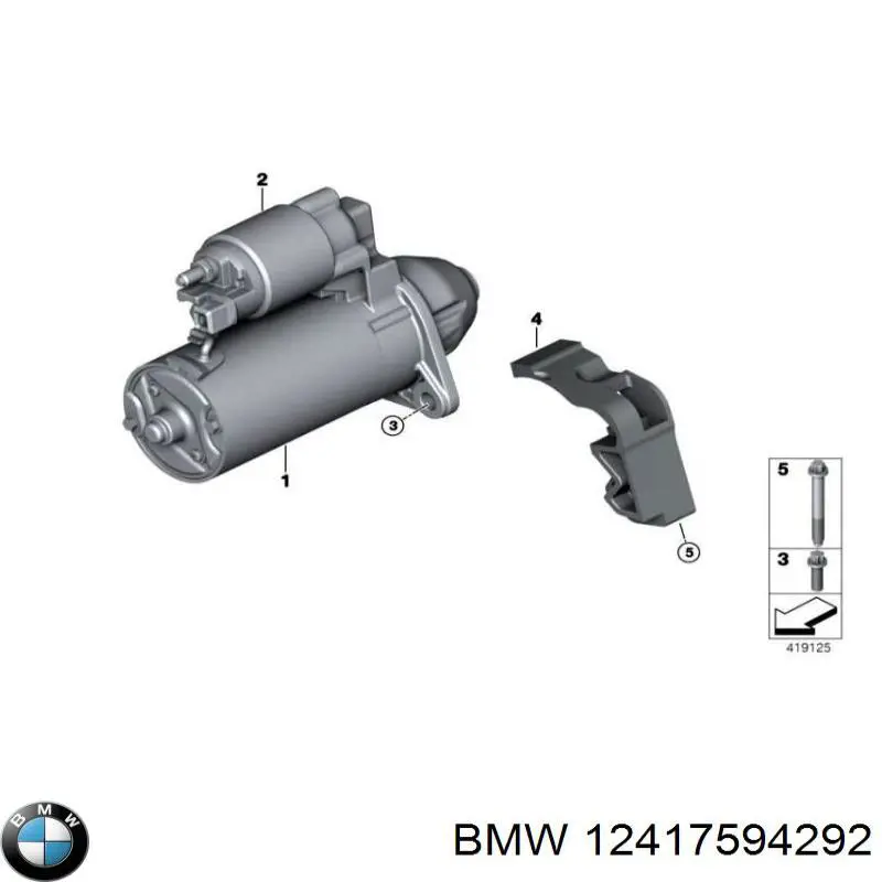 12417594292 BMW motor de arranque