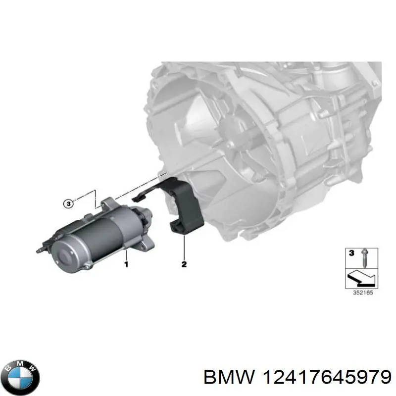 12417645979 BMW motor de arranque