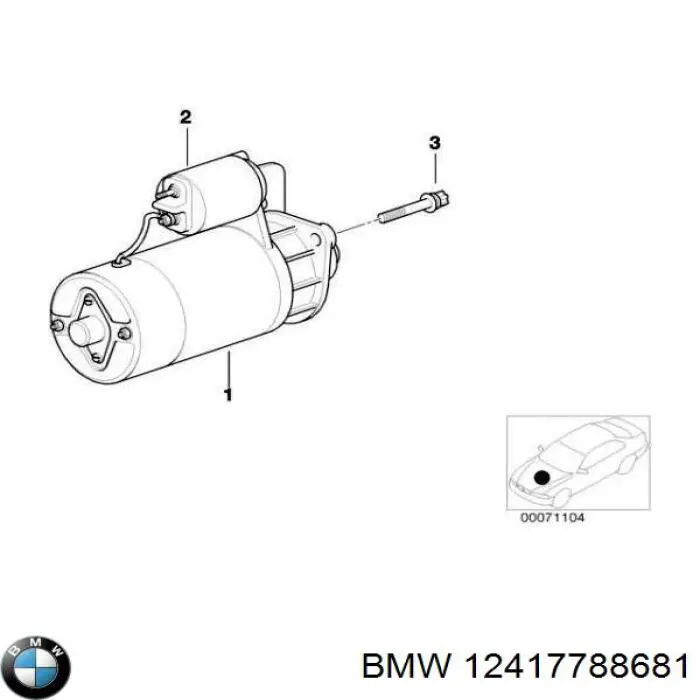 Comprar 12417788681 BMW Interruptor magnético de arranque