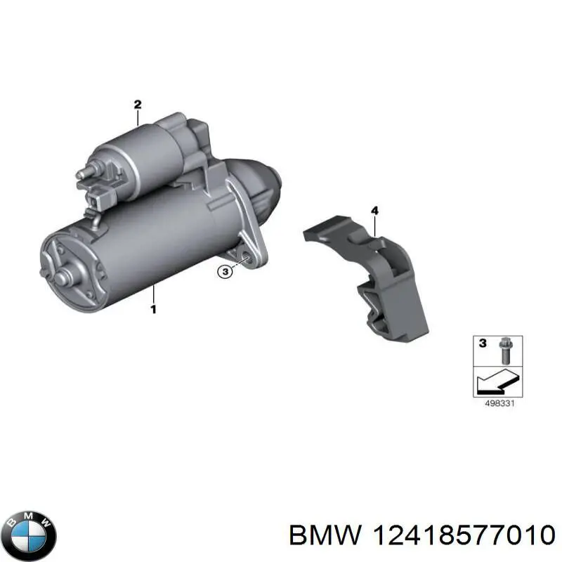 Motor de arranque F032116273 Cargo