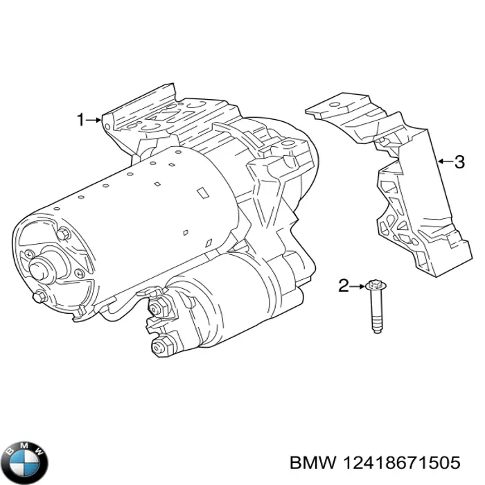 Burro de arranque  BMW 12418671505 precio, desde 252,65 EUR
