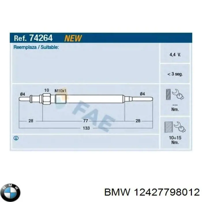 Comprar 12427798012 BMW 