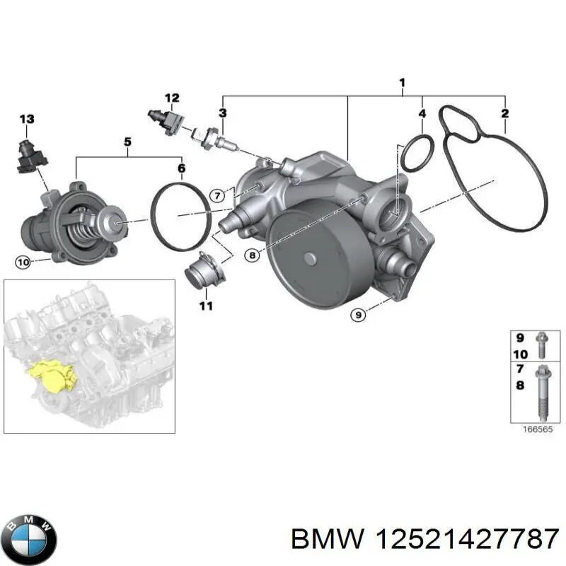  BMW 12521427787 precio, desde 3,87 EUR
