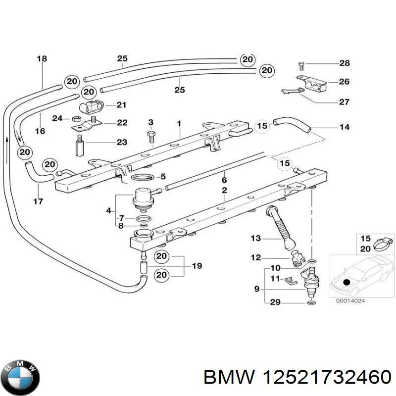  BMW 12521732460 precio, desde 8,05 EUR