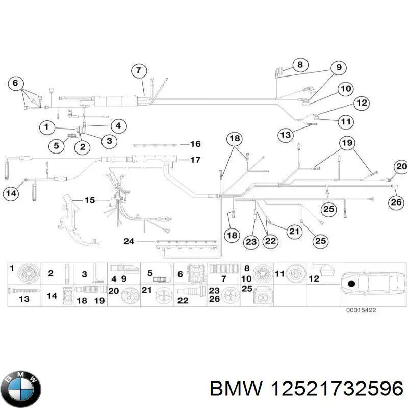  BMW 12521732596 precio, desde 15,17 EUR