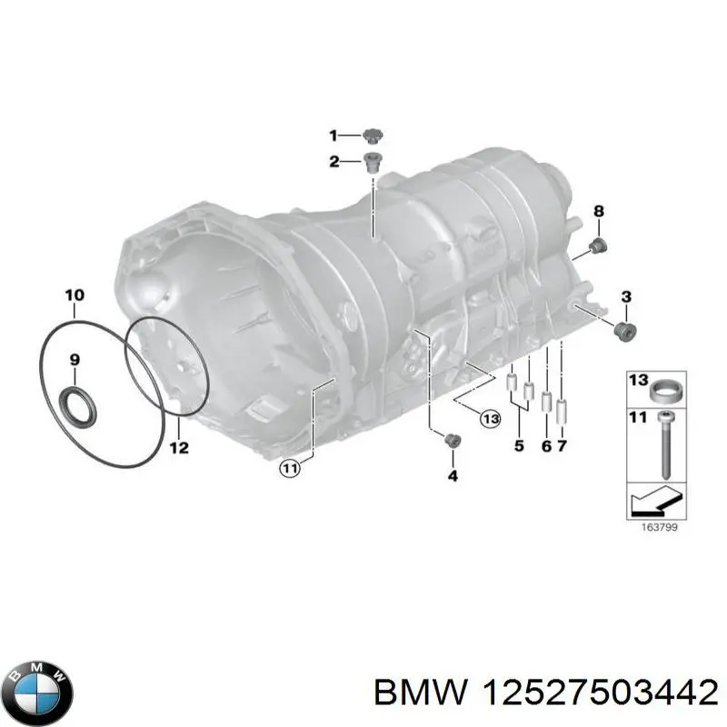 Comprar 12527503442 BMW Conector de transmisión automática