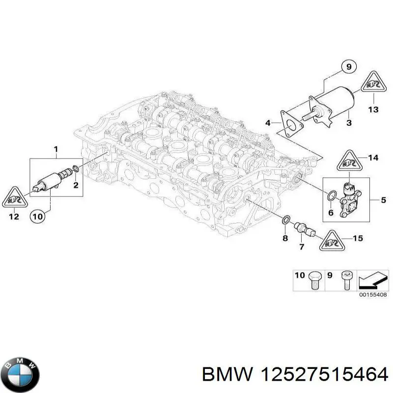 12527515464 BMW conector sensor de posición del árbol de levas