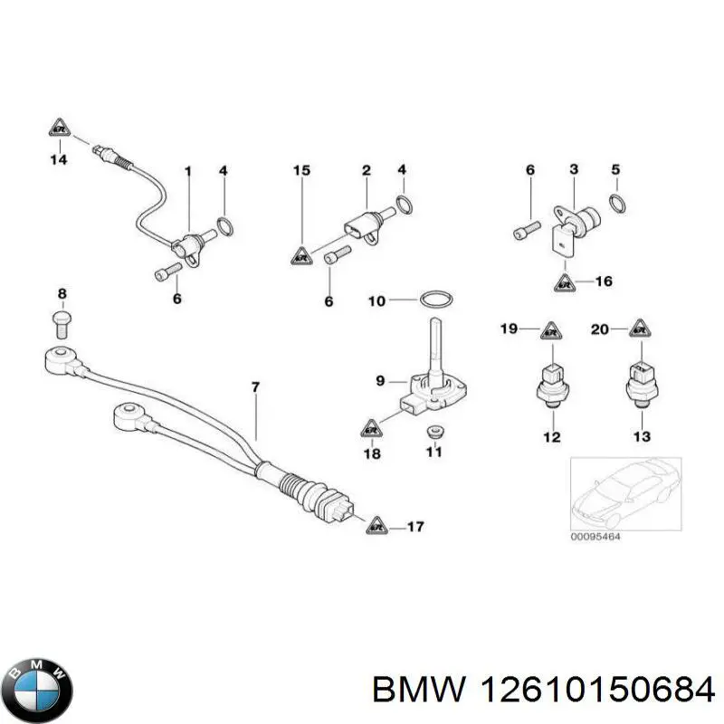 Comprar 12610150684 BMW Sensor de presión de aceite