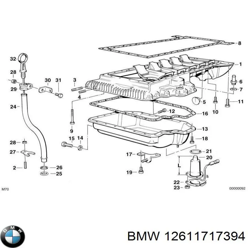 Comprar 12611717394 BMW Sensor de nivel de aceite
