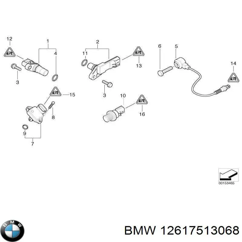 Indicador, presión del aceite BMW 12617513068