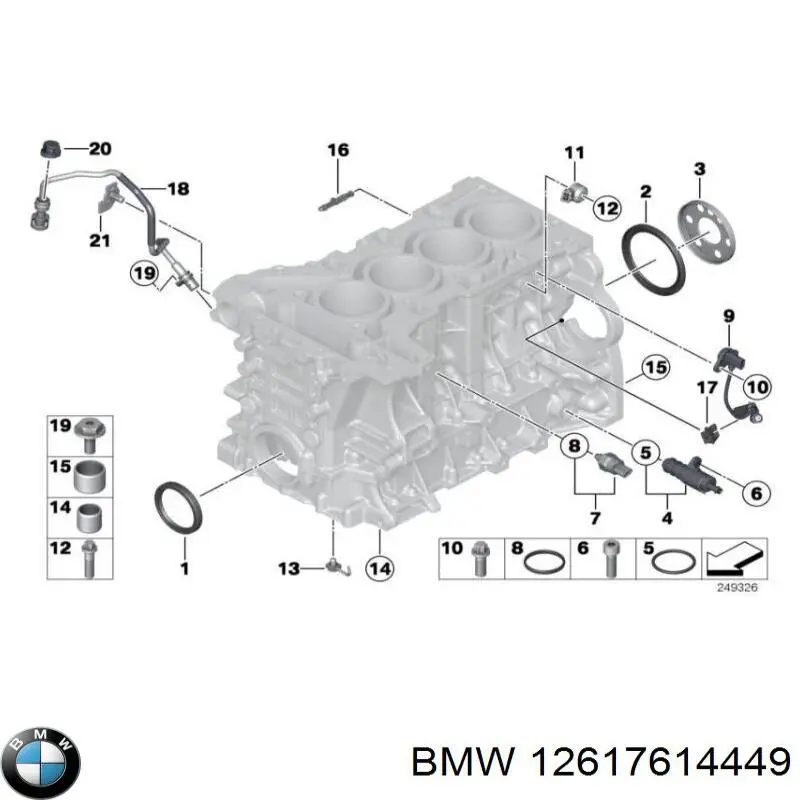 Junta del adaptador del filtro de aceite BMW 12617614449 precio, desde 12,52 EUR