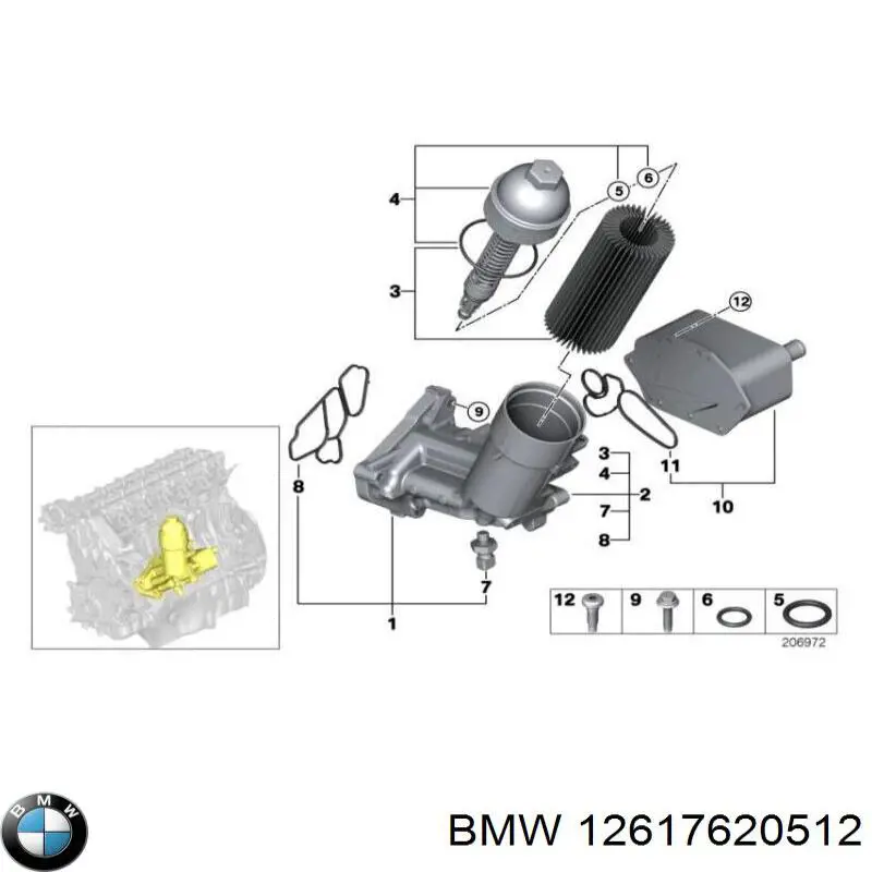 Manómetro de presión de aceite BMW 12617620512 precio, desde 5,99 EUR