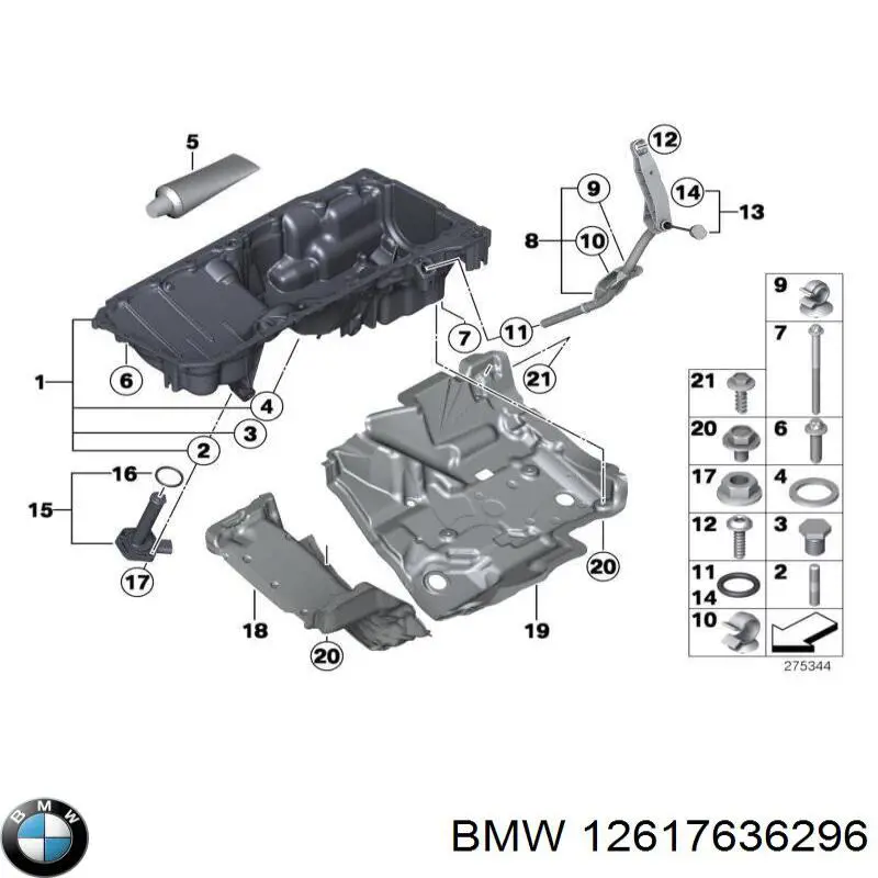 12618507676 BMW sensor de nivel de aceite del motor