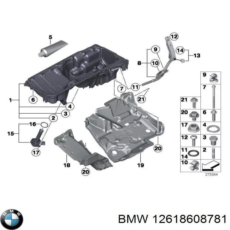 12618608781 BMW sensor de nivel de aceite del motor