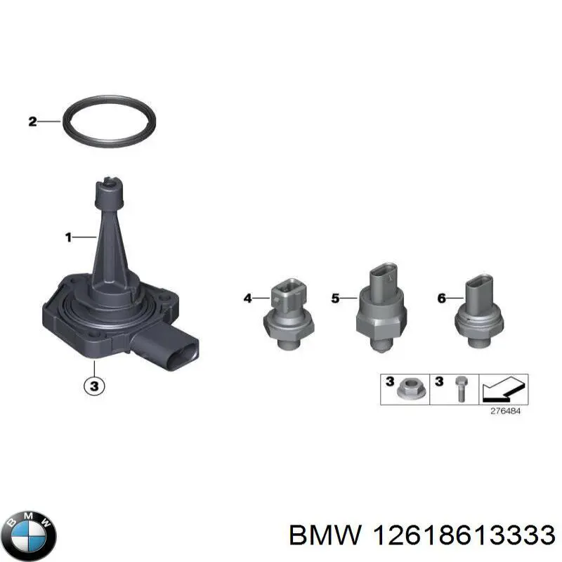12618613333 BMW sensor de presión de aceite