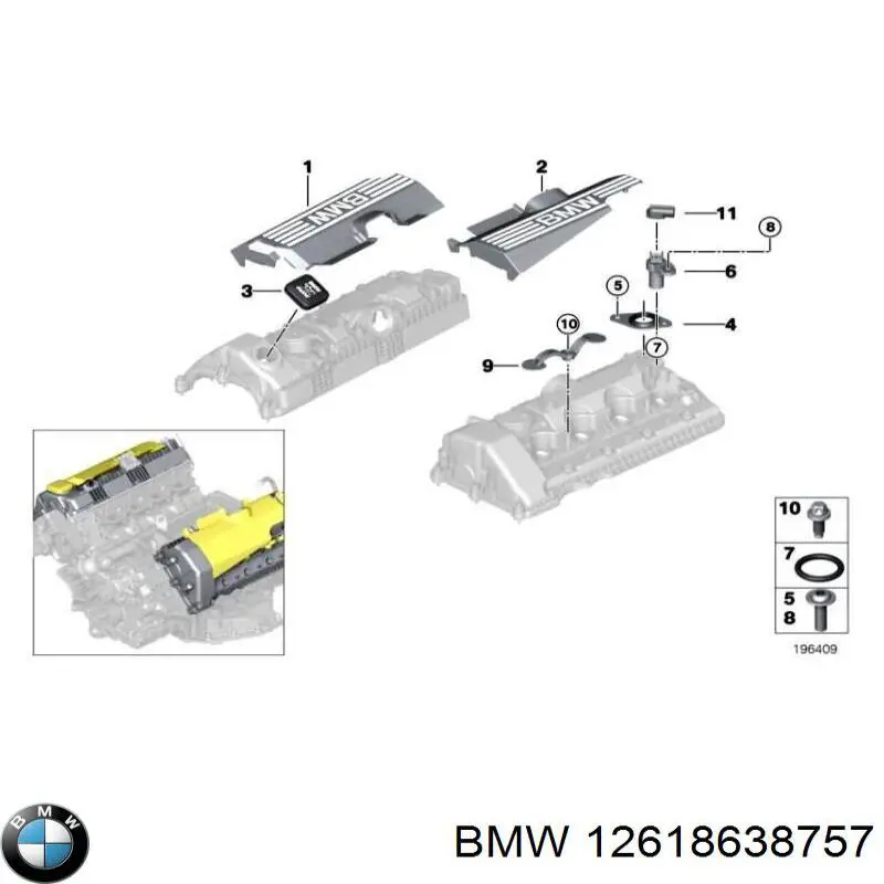 Comprar 12618638757 BMW Sensor de nivel de aceite