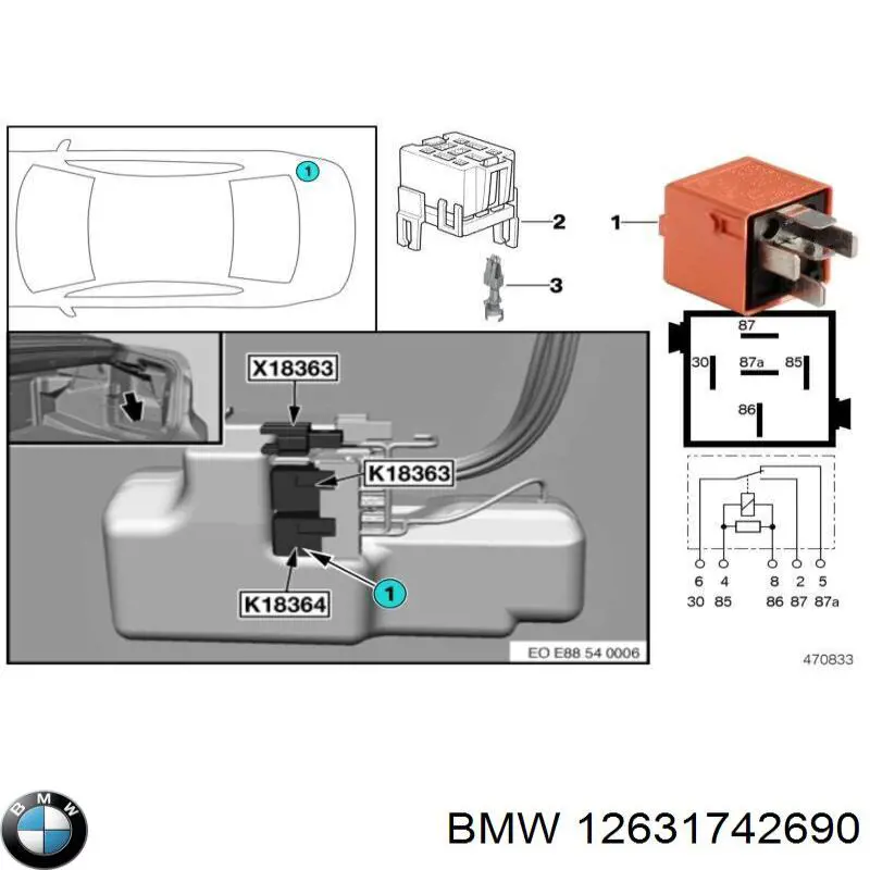 Comprar 12631742690 BMW Relé eléctrico multifuncional