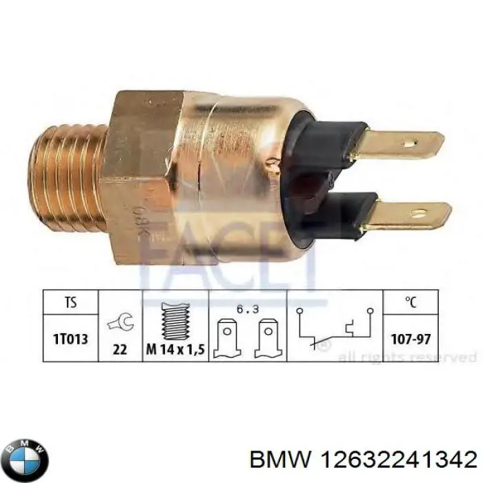 Sensor de temperatura  BMW 12632241342 precio, desde 12,01 EUR
