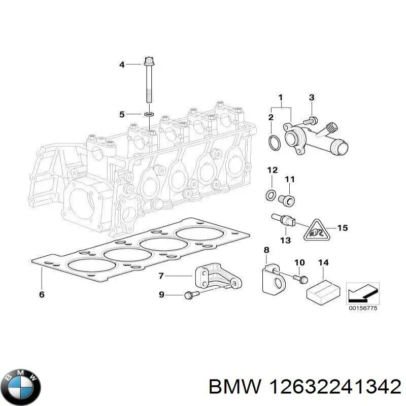 12632241342 BMW sensor, temperatura del refrigerante (encendido el ventilador del radiador)