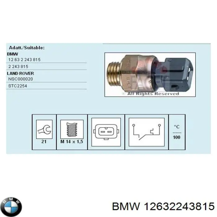 35570 FAE Sensor temperatura refrigerante