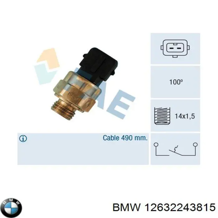 Sensor de temperatura del motor FAE 35570