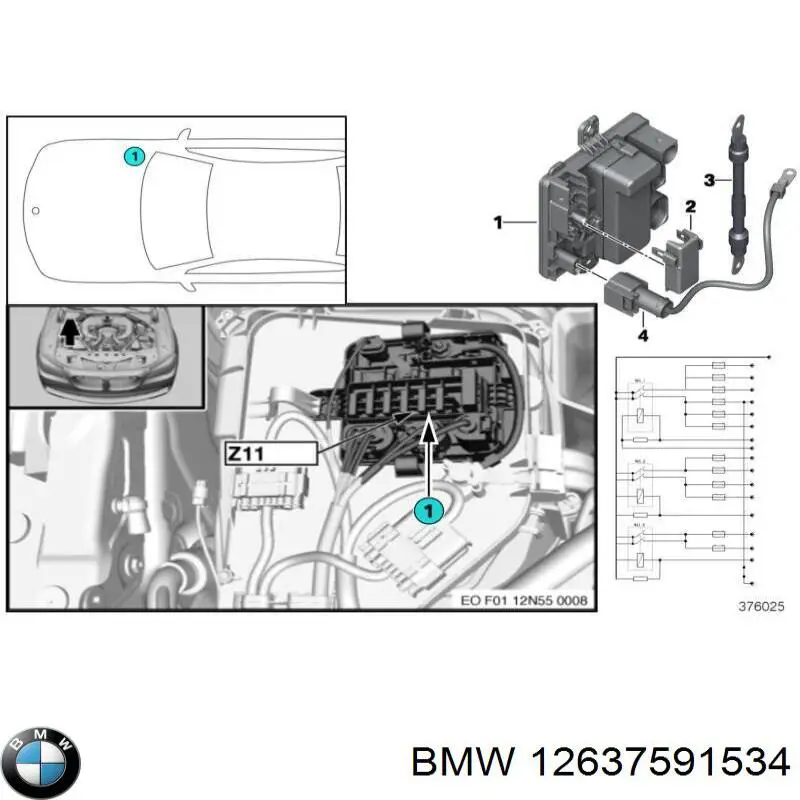 Comprar 12637591534 BMW Bloque de relés